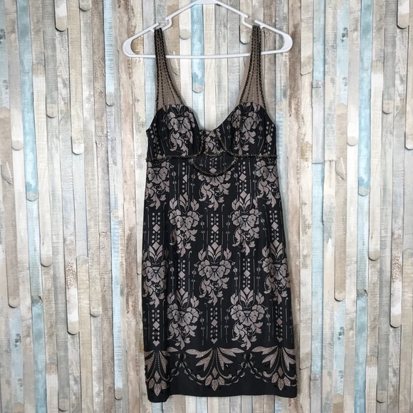 Nanette Lepore 4 Beaded 100% Silk Cleopatra Dress - Picture 2 of 8